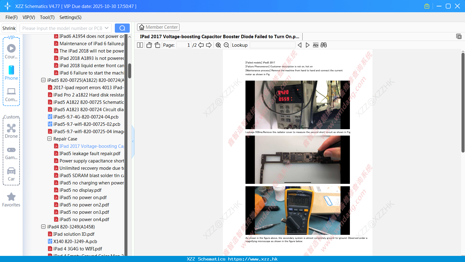 IPad 2017 Voltage-boosting Capacitor Booster Diode Failed To Turn On